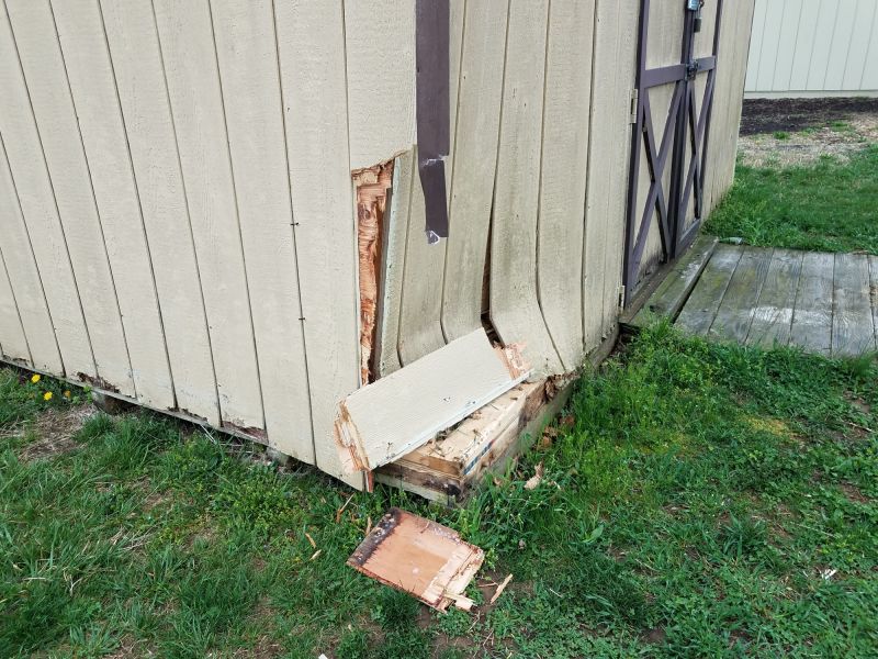 Broken Siding Panel